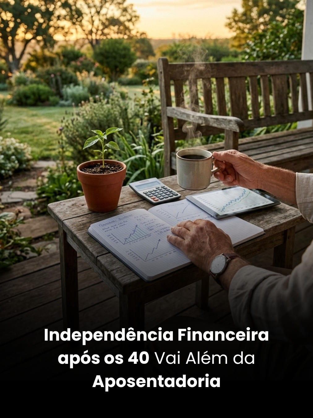 Independência Financeira após os 40 Vai Além da Aposentadoria