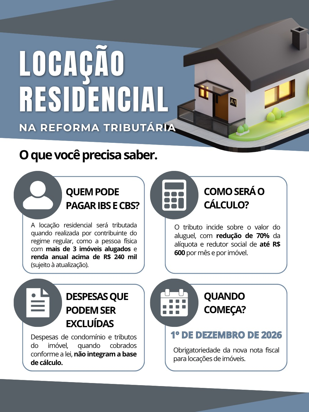 Locação Residencial na Reforma Tributária: o que muda para proprietários de imóveis?