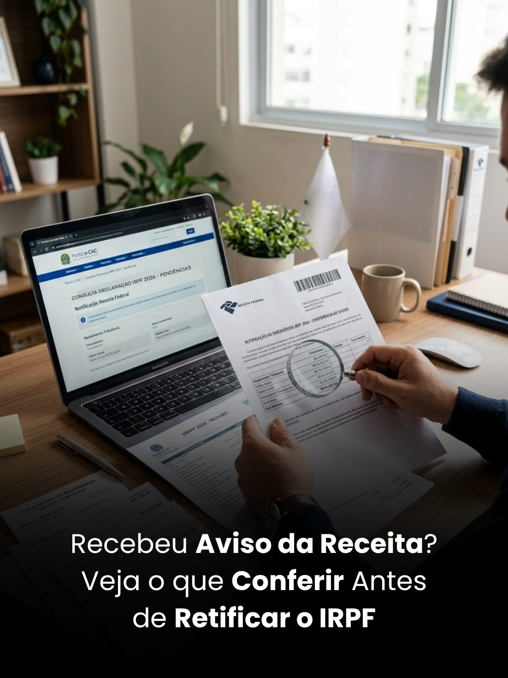 Recebeu Aviso da Receita? Veja o que Conferir Antes de Retificar o IRPF