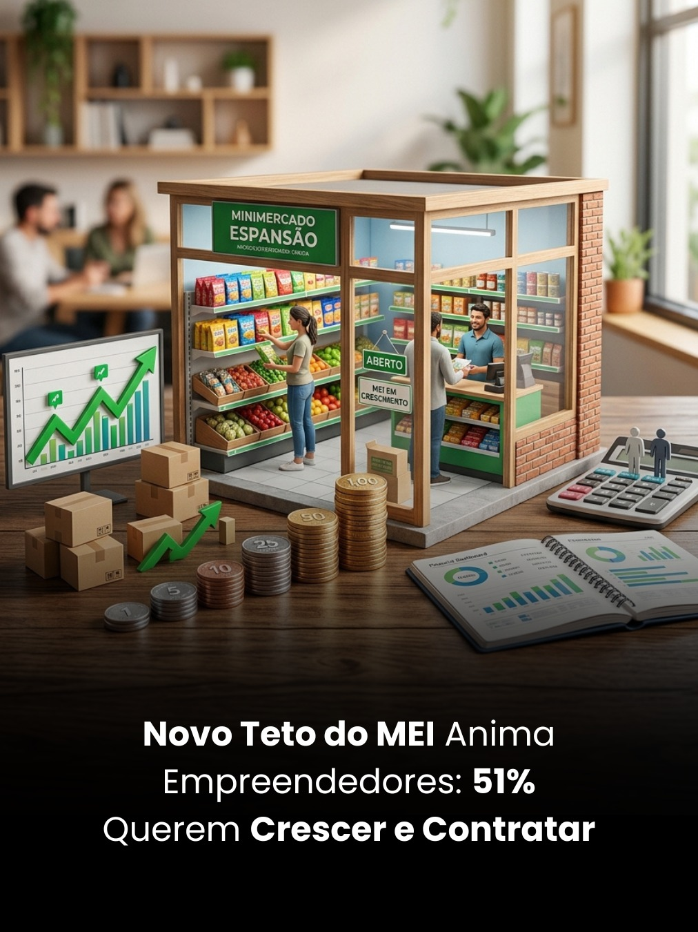 Novo Teto do MEI Anima Empreendedores: 51% Querem Crescer e Contratar